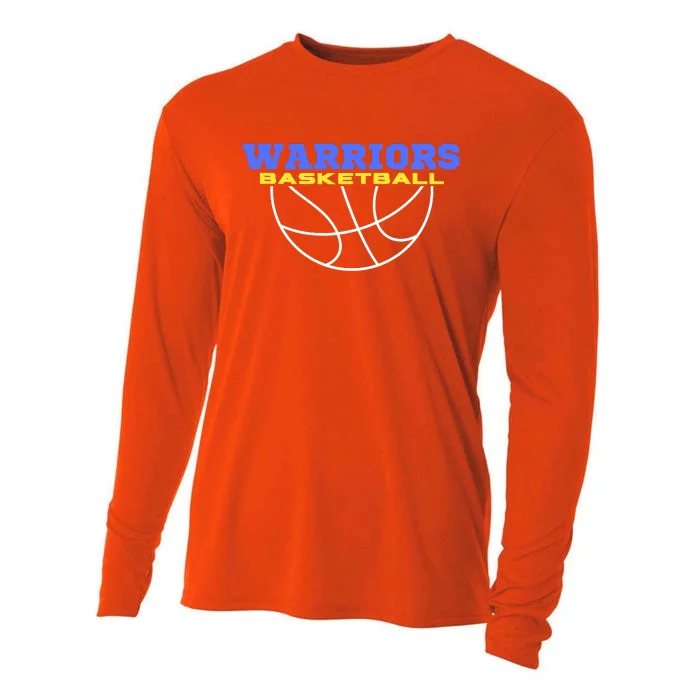 Warriors Basketball Shirt For Fan Supporter Cooling Performance Long Sleeve Crew