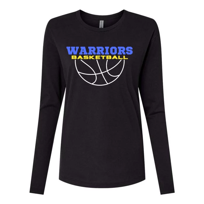 Warriors Basketball Shirt For Fan Supporter Womens Cotton Relaxed Long Sleeve T-Shirt