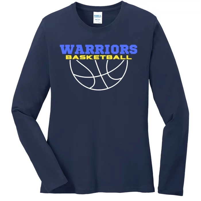 Warriors Basketball Shirt For Fan Supporter Ladies Long Sleeve Shirt