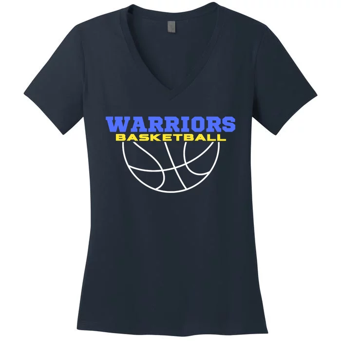 Warriors Basketball Shirt For Fan Supporter Women's V-Neck T-Shirt