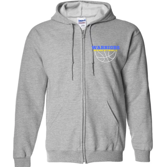 Warriors Basketball Shirt For Fan Supporter Full Zip Hoodie