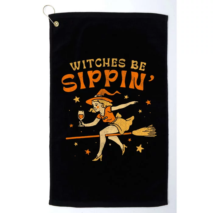 Witches Be Sippin Halloween Holiday Spooky Platinum Collection Golf Towel