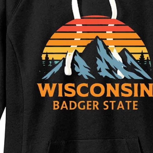 Wisconsin Badger State Women's Fleece Hoodie