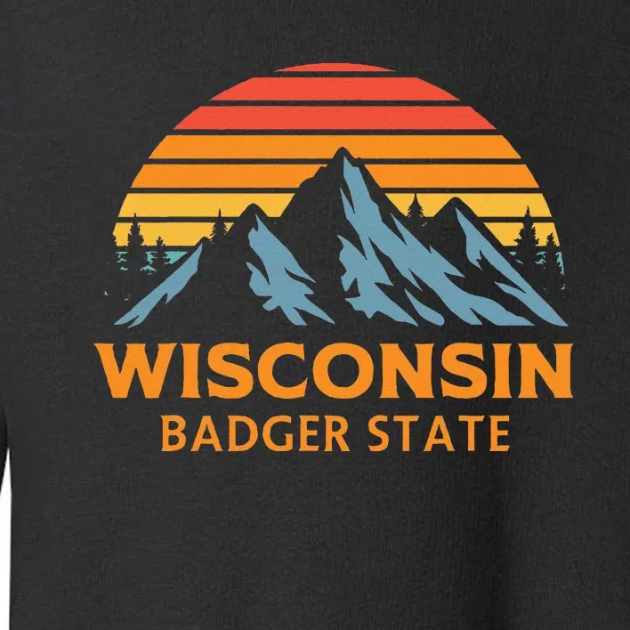 Wisconsin Badger State Toddler Sweatshirt