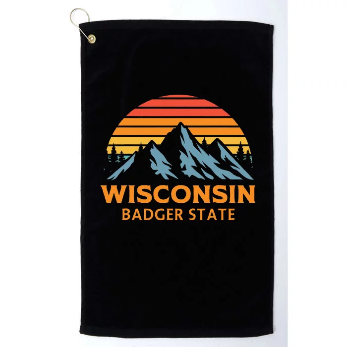 Wisconsin Badger State Platinum Collection Golf Towel