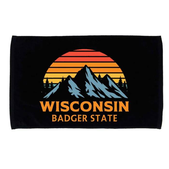 Wisconsin Badger State Microfiber Hand Towel