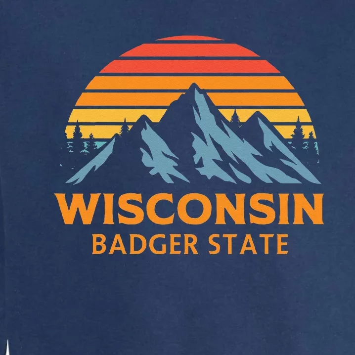 Wisconsin Badger State Garment-Dyed Sweatshirt