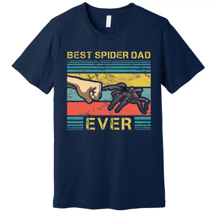 Worlds Best Spider Dad Funny Spider Animal Enthusiast Premium T-Shirt