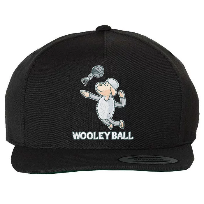 Wooley Ball Sheep Playing Volleyball Wool Lamb Farm Famer Wool Snapback Cap