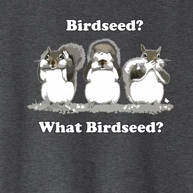 What Birdseed? Squirrel Women's Crop Top Tee