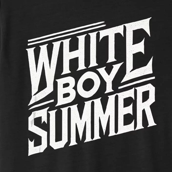 White Boy Summer Boating Funny Summer ChromaSoft Performance T-Shirt