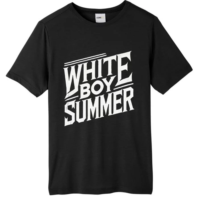 White Boy Summer Boating Funny Summer ChromaSoft Performance T-Shirt