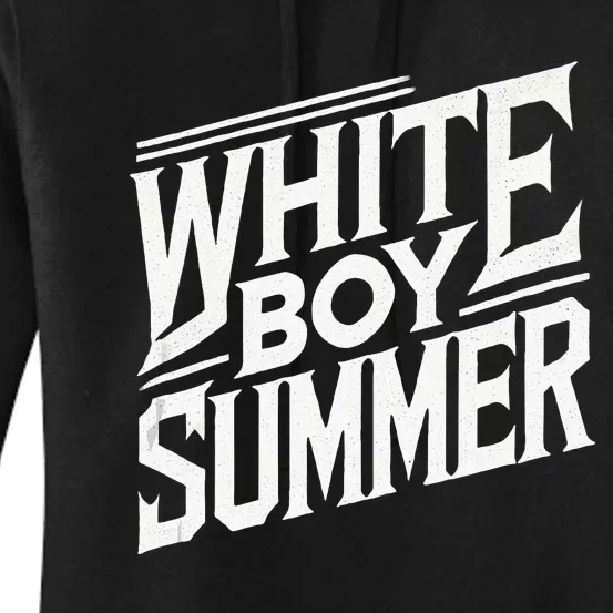 White Boy Summer Boating Funny Summer Women's Pullover Hoodie