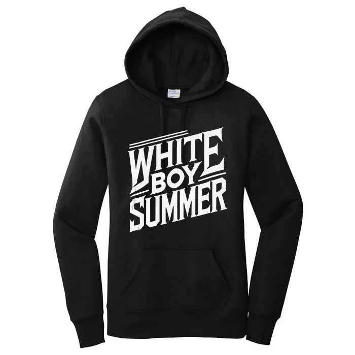 White Boy Summer Boating Funny Summer Women's Pullover Hoodie