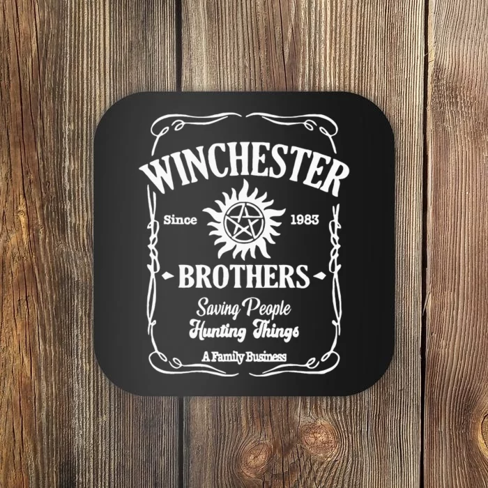 Winchester Brothers Saving People Hunting Things Coaster