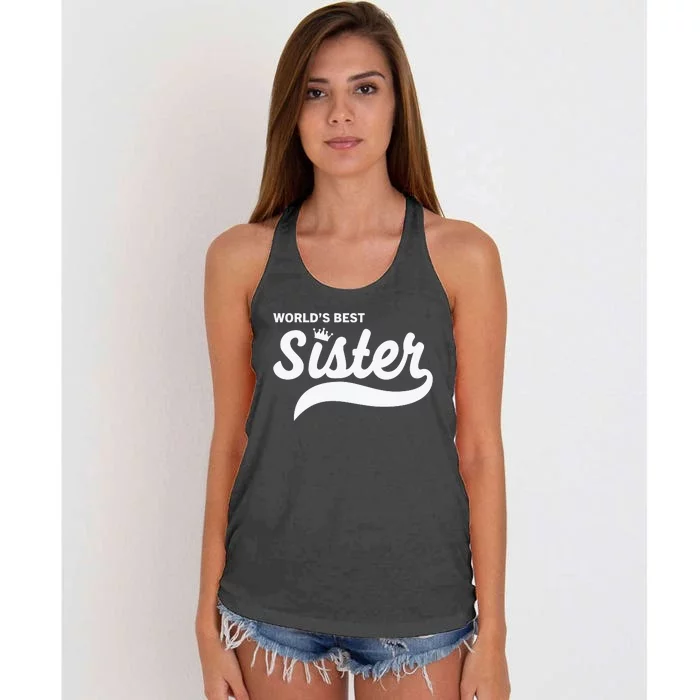 World's Best Sister Women's Knotted Racerback Tank