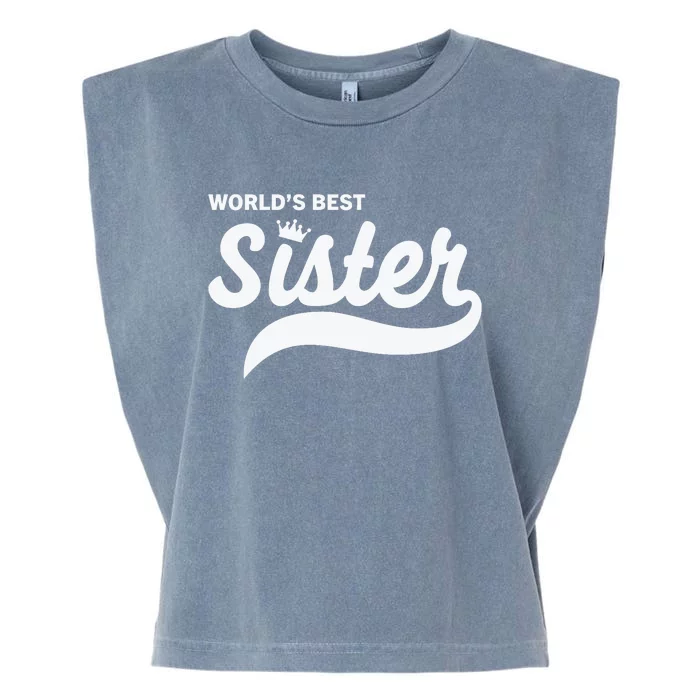 World's Best Sister Garment-Dyed Women's Muscle Tee