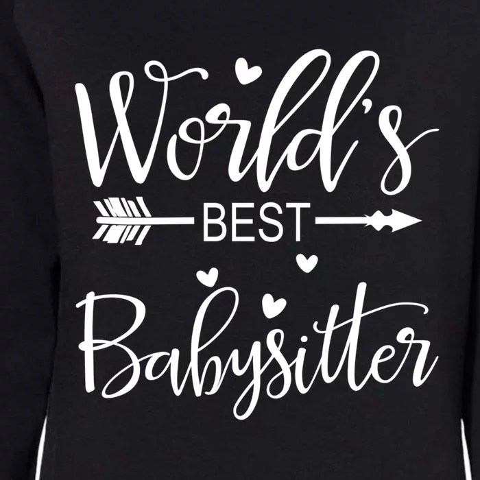 World's Best Sitter Gift Womens California Wash Sweatshirt