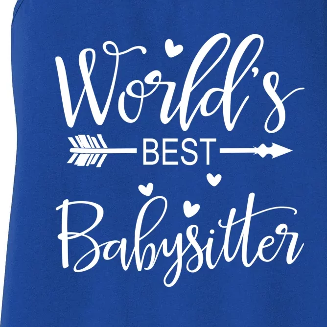 World's Best Sitter Gift Women's Racerback Tank