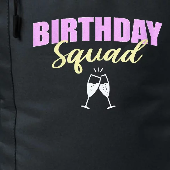 Womens Birthday Squad Champagne Toast Daily Commute Backpack