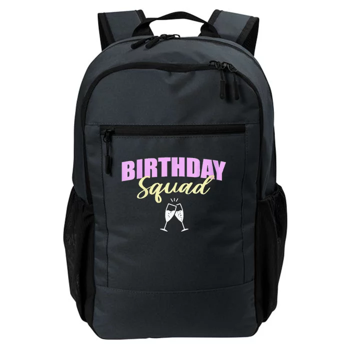 Womens Birthday Squad Champagne Toast Daily Commute Backpack