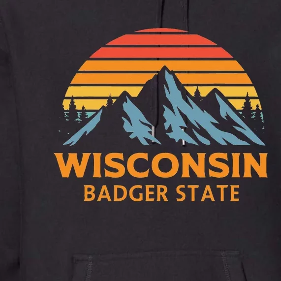 Wisconsin Badger State Premium Hoodie