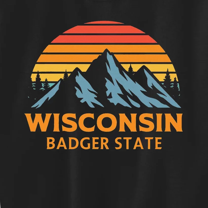 Wisconsin Badger State Kids Sweatshirt