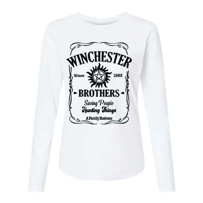 Winchester Brothers Supernatural Womens Cotton Relaxed Long Sleeve T-Shirt