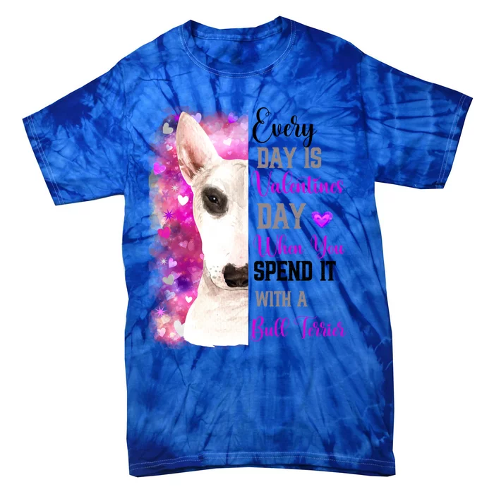 Wo Bull Terrier Valentines Day Mom Dogs Mother Gift Tie-Dye T-Shirt