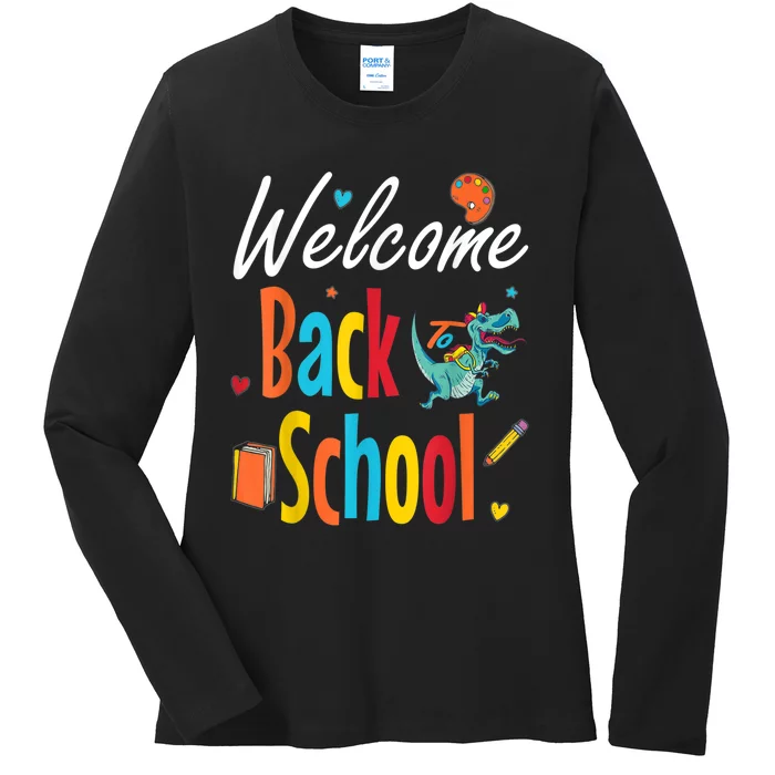 Welcome Back To School First Day Of School Teachers Gifts Ladies Long Sleeve Shirt