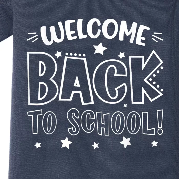 Welcome Back To School First Day Of School Teachers Kids Baby Bodysuit