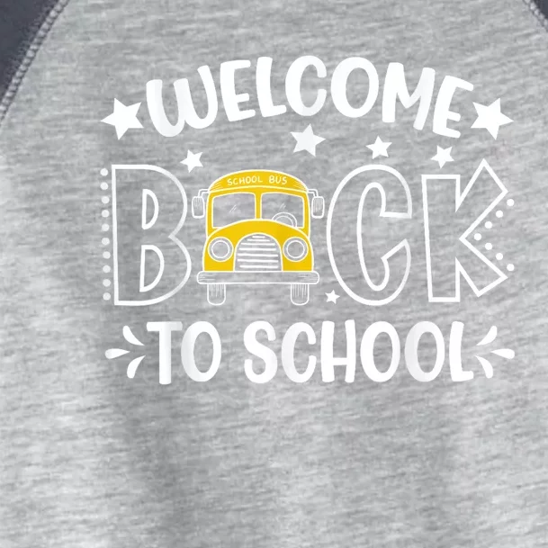 Welcome Back To School First Day Of School Teachers Kids Toddler Fine Jersey T-Shirt