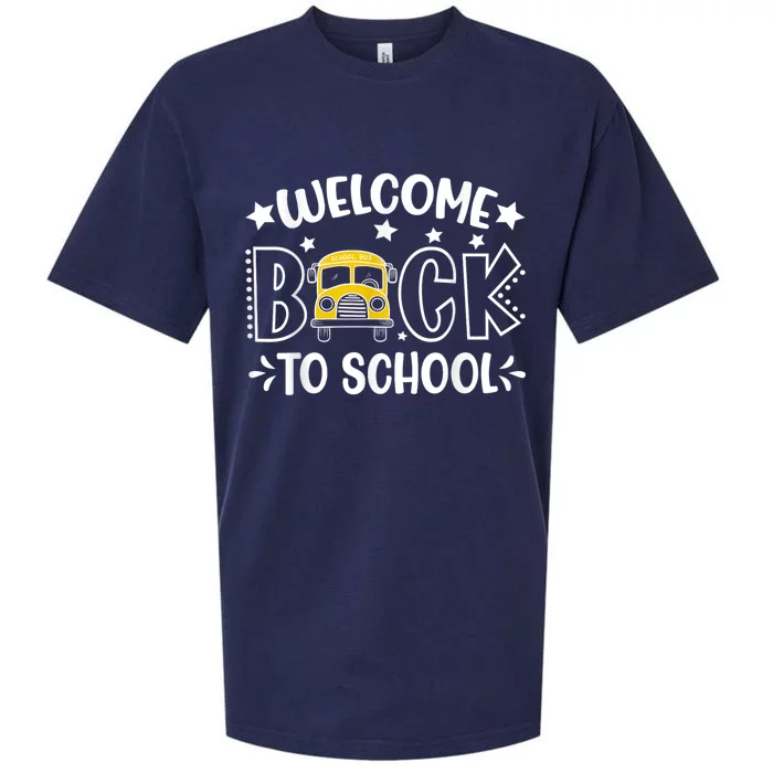 Welcome Back To School First Day Of School Teachers Kids Sueded Cloud Jersey T-Shirt