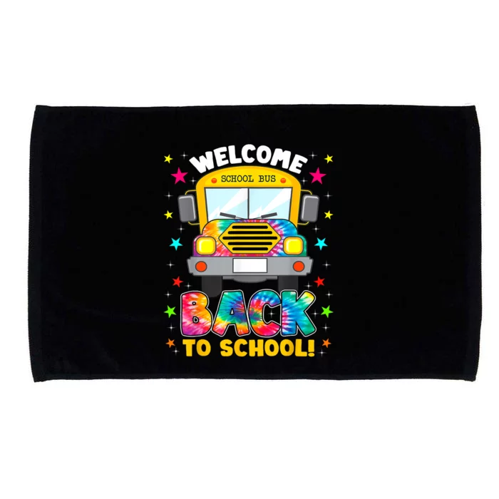 Welcome Back To School Funny Outfit School Bus Driver Microfiber Hand Towel