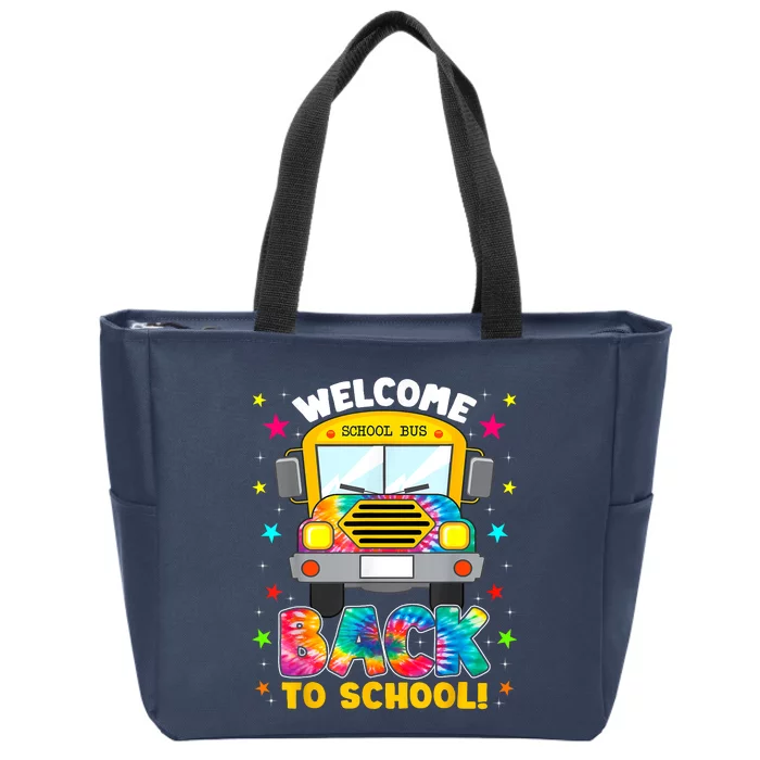 Welcome Back To School Funny Outfit School Bus Driver Zip Tote Bag