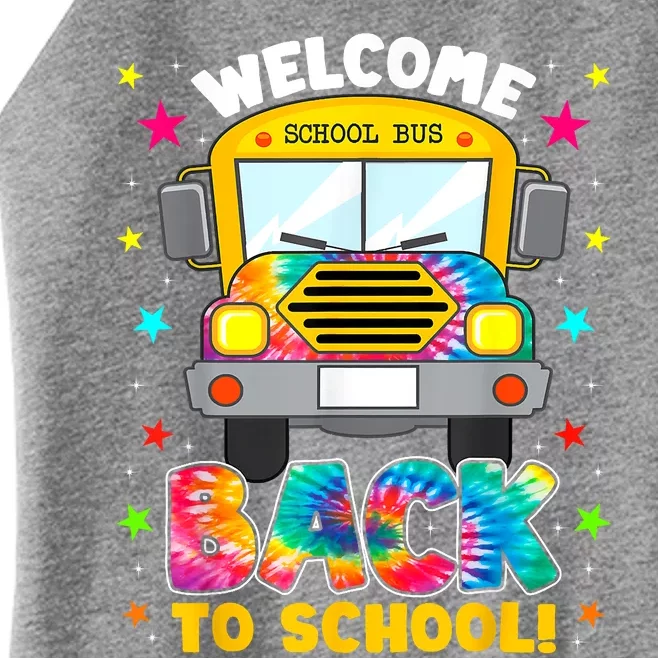 Welcome Back To School Funny Outfit School Bus Driver Women’s Perfect Tri Rocker Tank