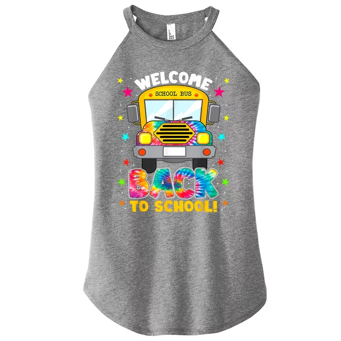 Welcome Back To School Funny Outfit School Bus Driver Women’s Perfect Tri Rocker Tank