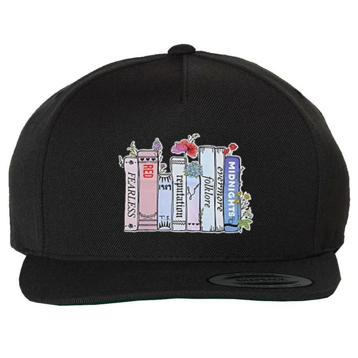 Wildflowers Book Tee Funny Reading Wool Snapback Cap