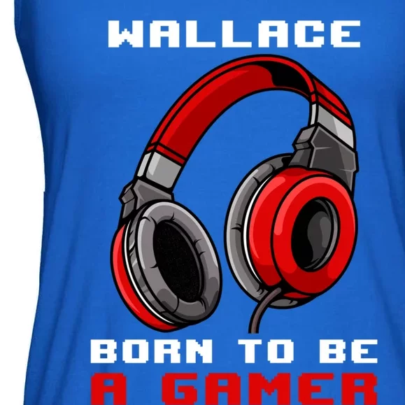 Wallace Born To Be A Gamer Personalized Gift Ladies Essential Flowy Tank