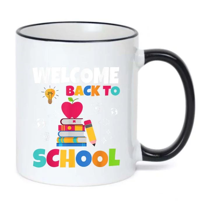 Welcome Back To School First Day Of School Teachers Kids Black Color Changing Mug