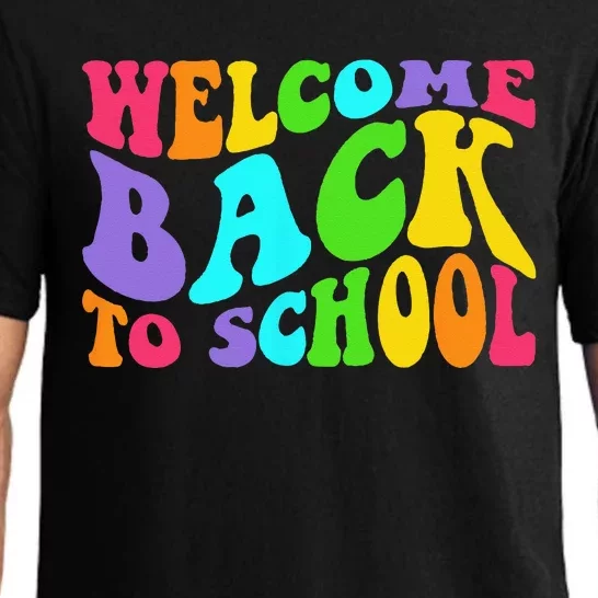 Welcome Back To School 1st Day Of School Students Teacher Pajama Set