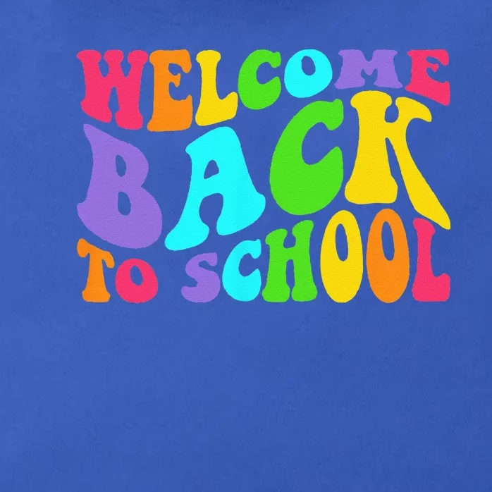 Welcome Back To School 1st Day Of School Students Teacher Zip Tote Bag