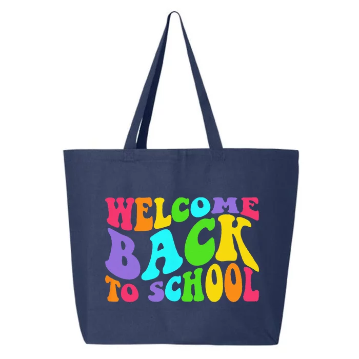 Welcome Back To School 1st Day Of School Students Teacher 25L Jumbo Tote