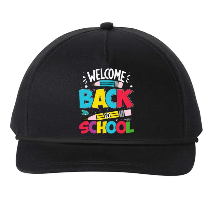 Welcome Back To School For Teachers Students Snapback Five-Panel Rope Hat