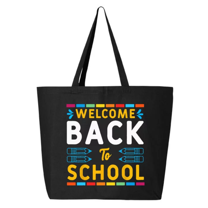 Welcome Back To School Teacher Student First Day Of School 25L Jumbo Tote