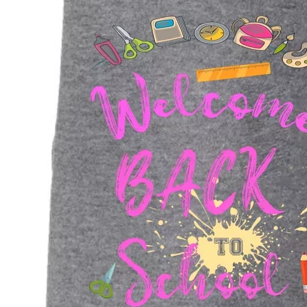 Welcome Back To School Funny Gift Doggie 3-End Fleece Hoodie