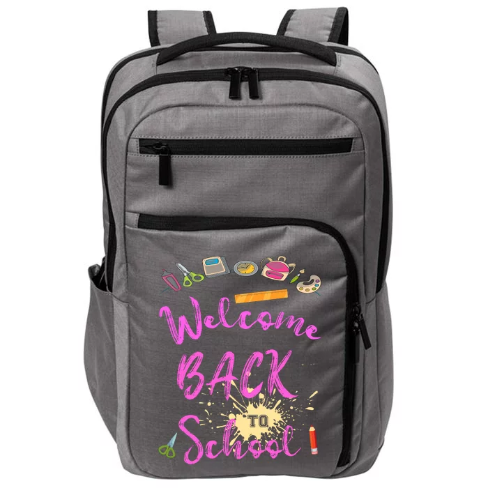 Welcome Back To School Funny Gift Impact Tech Backpack