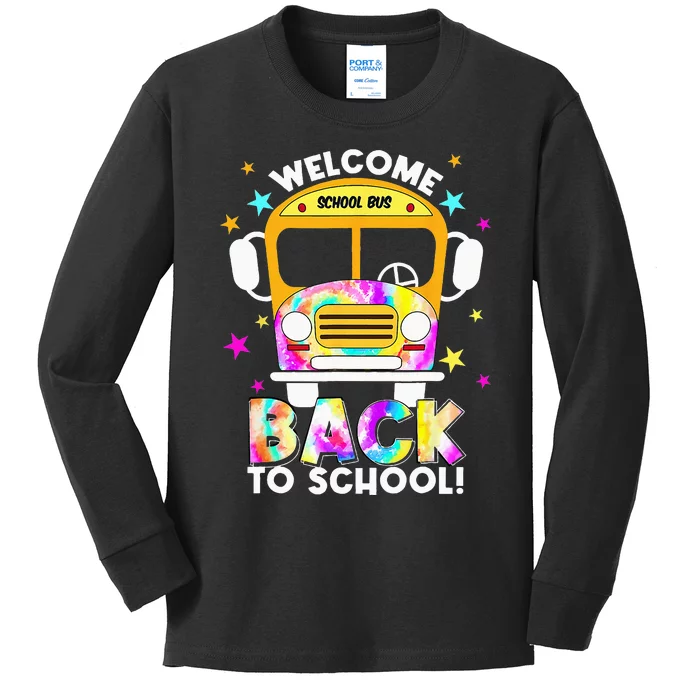 Welcome Back To School For Bus Drivers Transportation Dept Kids Long Sleeve Shirt