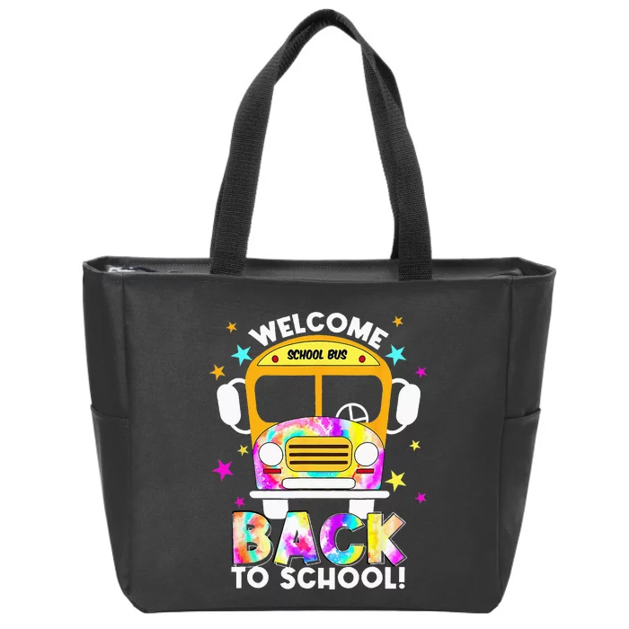 Welcome Back To School For Bus Drivers Transportation Dept Zip Tote Bag