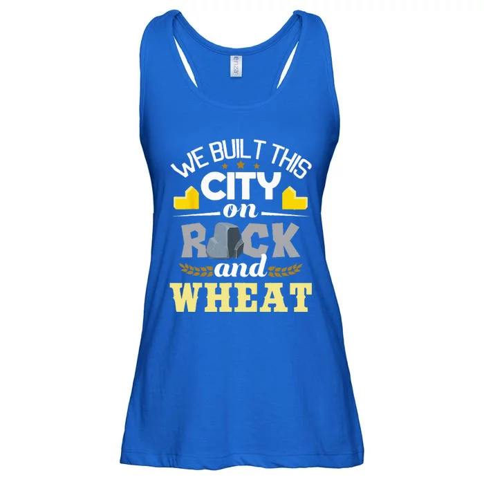 We Built This City On Rock And Wheat Tabletop Board Gaming Ladies Essential Flowy Tank